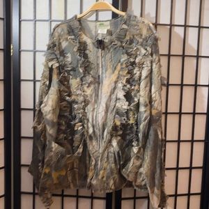 Camo 3D Leafy jacket Real Tree Pattern Sz L/XL